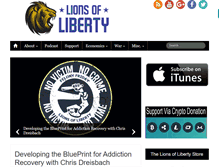Tablet Screenshot of lionsofliberty.com